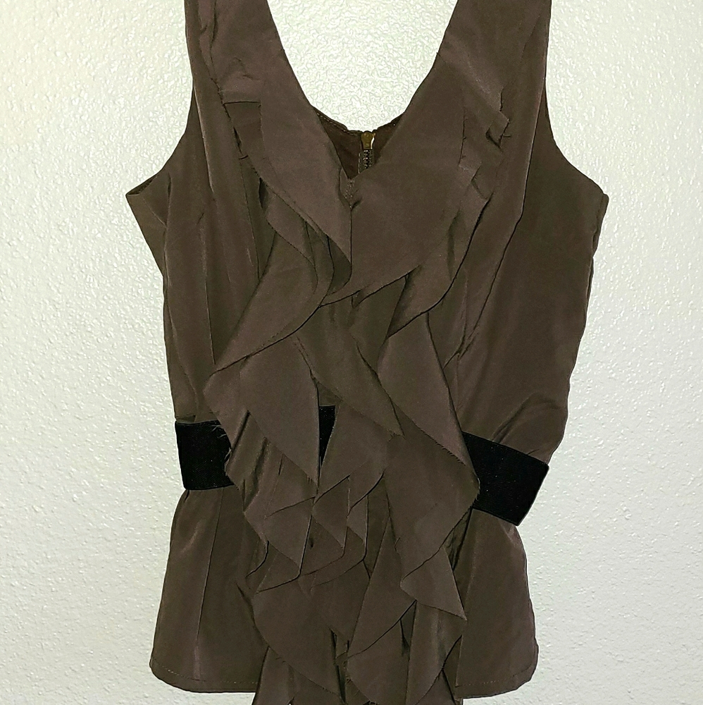 Grey/ Brown Blouse